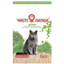 Наповнювач для котячого туалету Чисті Лапки Економ (6 кг)