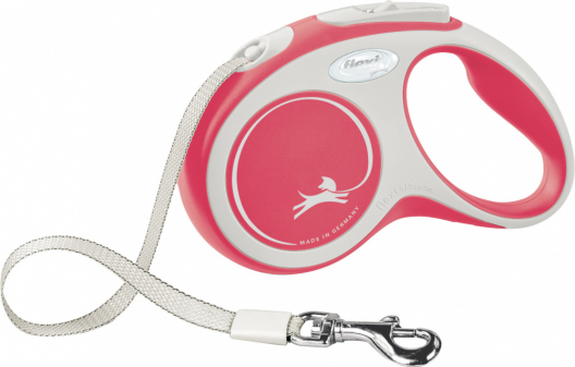 Повідець-рулетка стрічкова flexi New COMFORT S (червоний) - 1