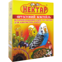 Лорі "Нектар" фруктовий коктейль, вітамінізований корм та ласощі для хвилястих папуг