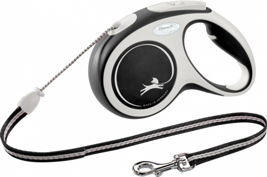 Повідець-рулетка трос flexi COMFORT Cord M (чорний) - 1