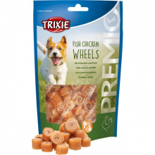 Ласощі для собак Trixie "Fish Chicken Wheels", зі смаком курки та риби (75 г)