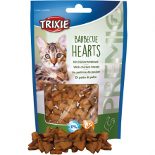 Ласощі для котів Trixie, серця для барбекю зі смаком курячої грудки (50 г)