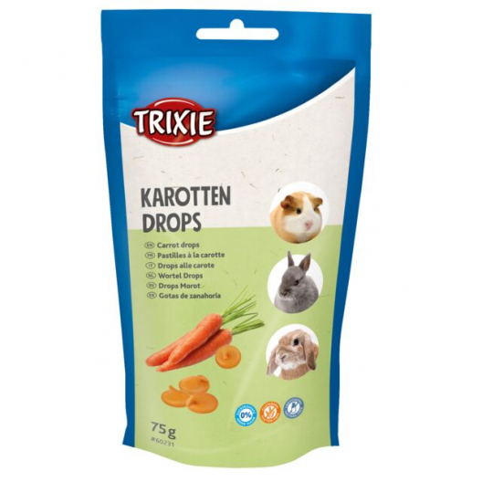 Морковные дропсы для грызунов TRIXIE - 1