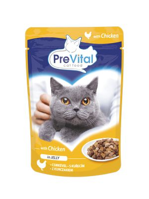 Пауч PreVital з куркою в желе для котів (0,1) - 1