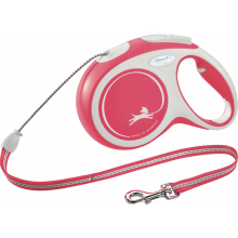 Поводок-рулетка трос flexi COMFORT Cord M(8м) (красный)