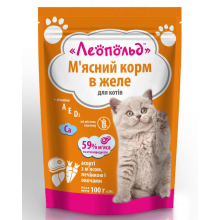 Леопольд консервы для кошек Ассорти с мясом, печенью и овощами (0,1р)
