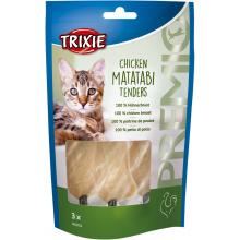 Ласощі з куркою та мататабі "PREMIO" для котів (3шт/55гр)