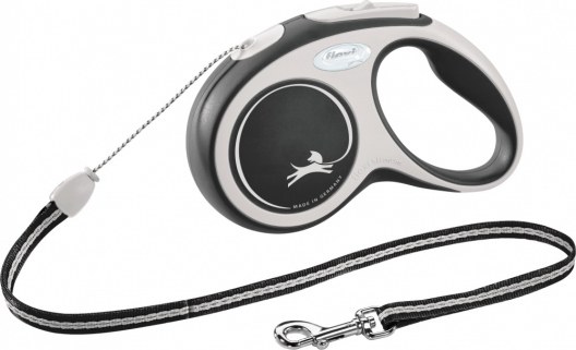 Повідець-рулетка трос flexi COMFORT Cord S (чорний) - 1