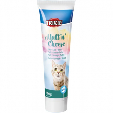 Лакомства для котів Trixie, паста з солодом, сиром і біотином (100 г)