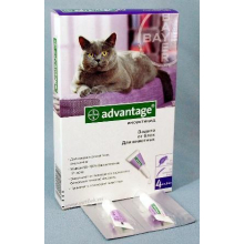 Захист від бліх у котів та кроликів (Bayer) Advantage 80 Байєр Адвантейдж 80 вага більше 4 кг