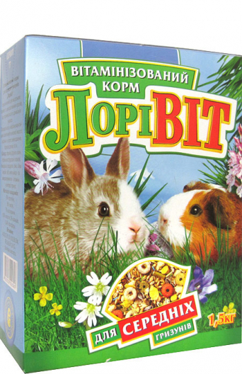 Вітамінізований корм "ЛоріВіт" 3в1 для середніх гризунів - 1
