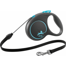 Поводок-рулетка flexi BLACK DESIGN M (синий)