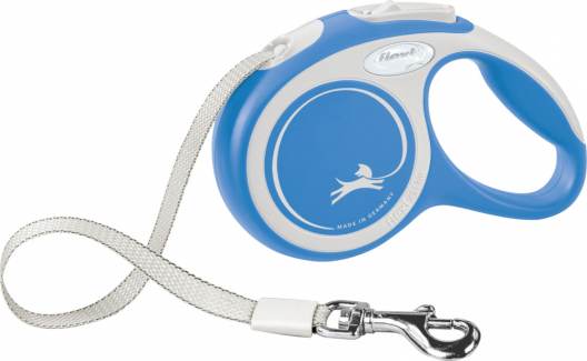 Повідець-рулетка стрічкова flexi New COMFORT XS (синій) - 1