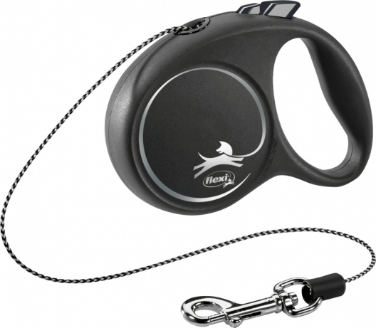 Поводок-рулетка flexi BLACK DESIGN XS (черный) - 1