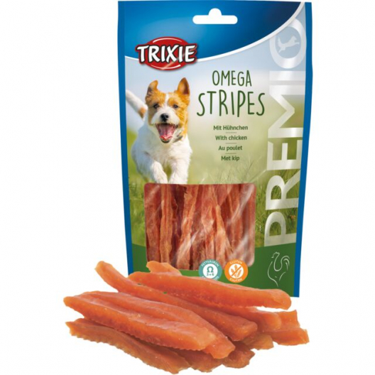 Ласощі для собак Trixie "Omega Stripes", зі смаком курки (100 г) - 1