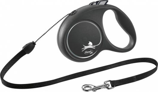 Повідець-рулетка flexi BLACK DESIGN S (чорний) - 1