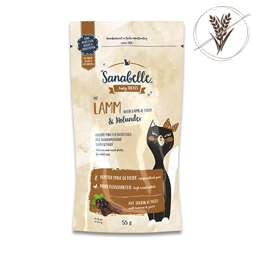 Лакомства для котов Bosch Sanabelle Snack Баранина/Бузина (55 г) - 1