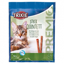 Ласощі для котів Тріксі PREMIO "Stick Quintett" зі смаком птиці та печінки