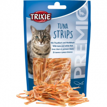 Ласощі для котів Trixie, смужки з тунцем та білою рибою (20 г)