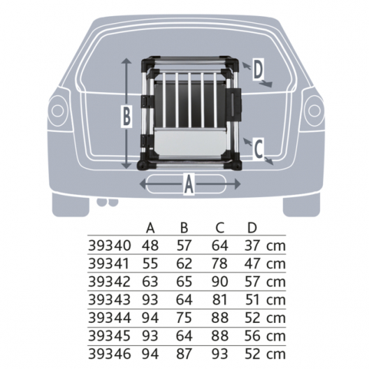 Транспортный бокс из алюминия M-L для собак TRIXIE - 2