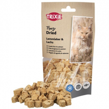 Ласощі для котів Trixie, сублімована печінка ягняти та лосось (25 г)
