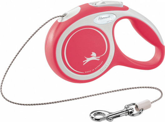 Повідець-рулетка трос flexi COMFORT Cord XS (червоний) - 1