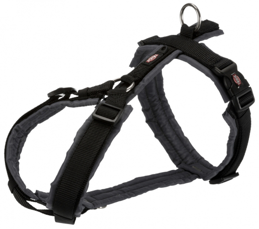 Шлей "Premium Trekking" XL для собак (чорний/графіт) - 1